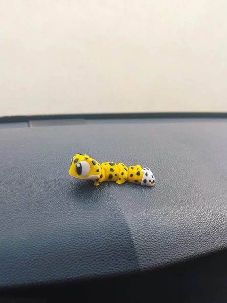 Sevimli Leopar Gecko Torpido süsü Aksesuarı Dikiz Ayna Süsü - 8