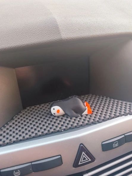 Sevimli Uykucu Penguen Torpido süsü Aksesuarı Dikiz Ayna Süsü - 3