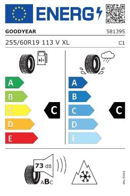 Goodyear 255/60 R19 113V UltraGrip Performance + SUV XL Oto Kış Lastiği (Üretim:2022) - Resim 2