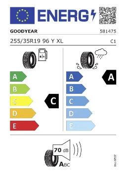 Goodyear 255/35R19 96Y Eagle F1 Asymmetric 6 XL FP (Üretim: 2023)