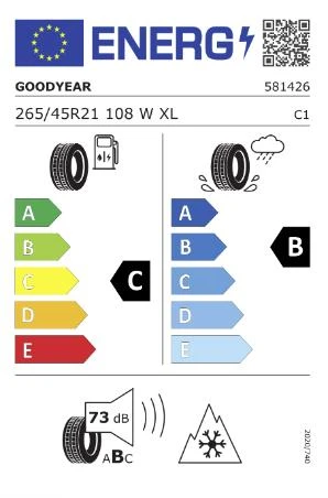 Goodyear 265/45 R21 108W Ultragrip Performance+ SUV XL FP Oto Kış Lastiği (Üretim:2023) - 4