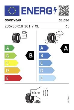 Goodyear 235/50 R18 101Y Eagle F1 Asymmetric  6 XL FP Oto Yaz Lastiği (Üretim: 2023)