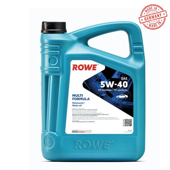 ROWE HIGHTEC MULTI FORMULA SAE 5W-40 MOTOR YAĞI 4 LİTRE