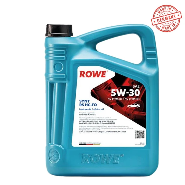 ROWE HIGHTEC SYNT RS SAE 5W-30 HC-FO MOTOR YAĞI 4 LİTRE
