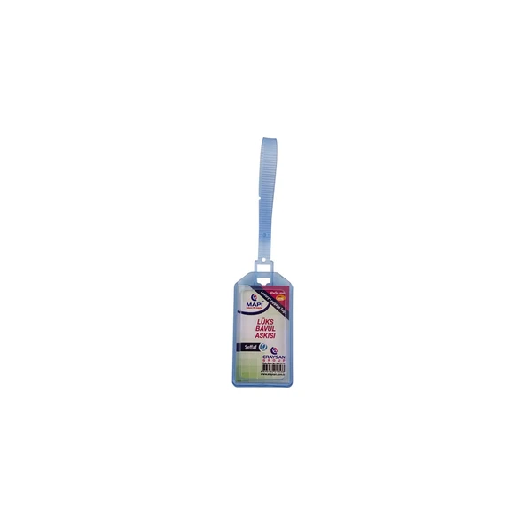 MAPİ LÜKS BAVUL ASKISI (PLASTİK) 35X54 ŞEFFAF TEKLİ