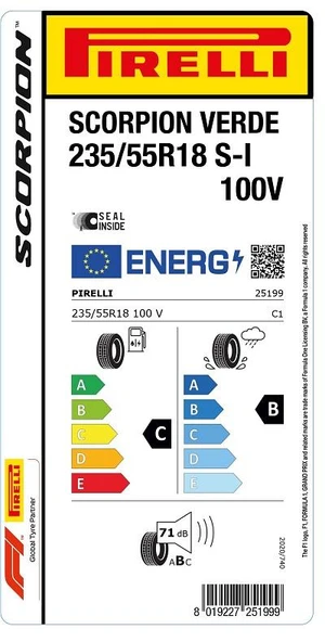 Pirelli 235/55R18 100V S-I Scorpion Verde Oto Yaz Lastiği (Üretim: 2023) - Resim 2