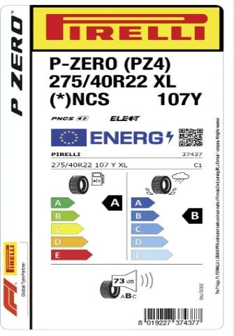 Pirelli 275/40 R22 107Y XL P Zero (*) NCS Elect (PZ4) Oto Yaz Lastiği ( Üretim: 2023 ) - Resim 2