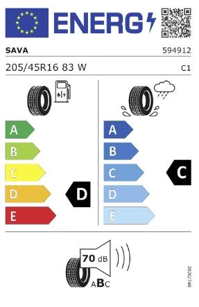 Sava 205/45R16 83W Intensa UHP FP Oto Yaz Lastiği (Üretim: 2024) - Resim 2