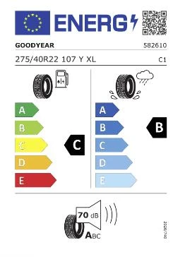Goodyear 275/40R22 107Y Eagle F1 Asymmetric 3 SUV XL FP Oto Yaz Lastiği (Üretim: 2023) - Resim 2