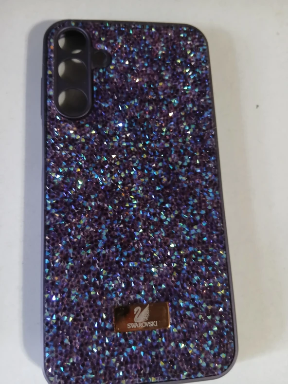 ASLANTİC SAMSUNG A15 Swarovski   TAŞLI KILIF MOR RENK ürün görseli 1