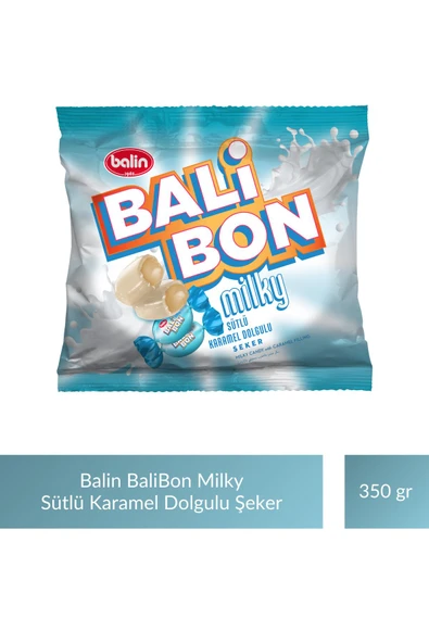 Balin Balibon Milky Sütlü Karamel Dolgulu Şeker 350 gr x 8 Adet - 2