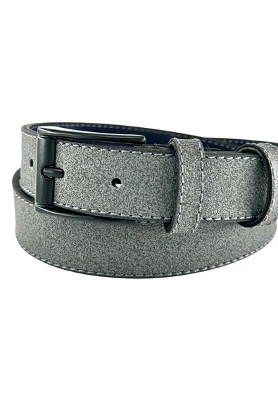 3 cm Klasik Suni Deri Çocuk Kemeri Kız Erkek Okul Kemeri Antrasit Gri - 2