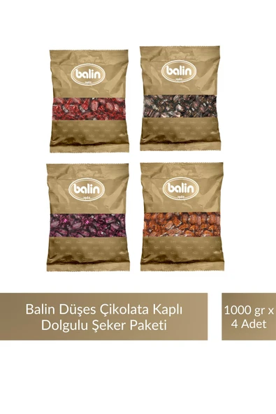 Balin Düşes Karışık Aromalı Sert Şeker 1000 gr x 4 Adet