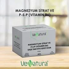 Venatura Magnezyum Sitrat Ve P-5-P (Vitamin B6) 60 Saşe - Resim 2