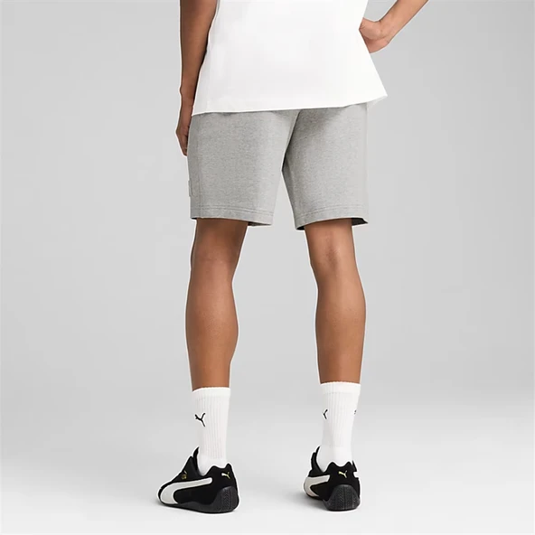Puma ESSENTIALS ELEVATED Erkek Gri Spor Şort - 690897 04 - 2