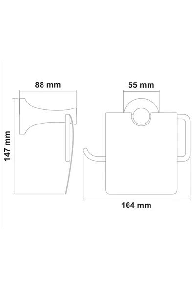 SARAY İNCİ KAPAKLI KAĞITLIK (FÜME) - Resim 2