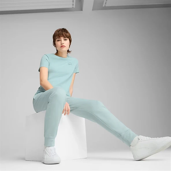 Puma Ess Elevated Tee Mavi Kadın Spor Tişört - 690894 67 - 3