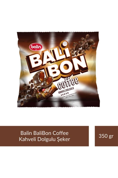 Balin Balibon Coffee Kahveli Dolgulu Şeker 350 gr x 4 Adet - 2