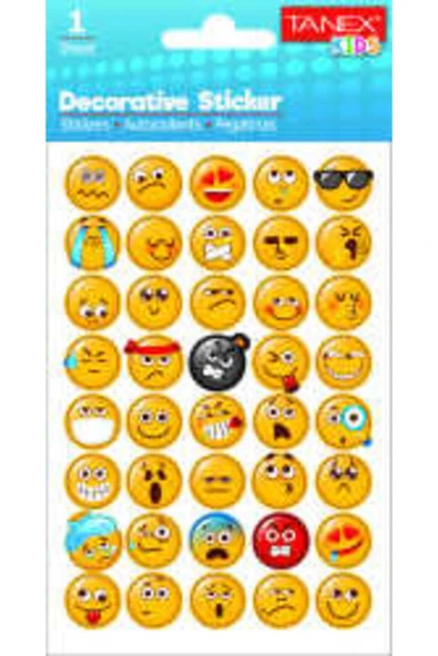 Tanex Emoji Serisi Etiketi TNX-25028 - 2