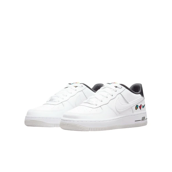 Nike Air Force 1 '07 LV8 White/University Sneaker Spor Ayakkabı DM8154-100 - 3