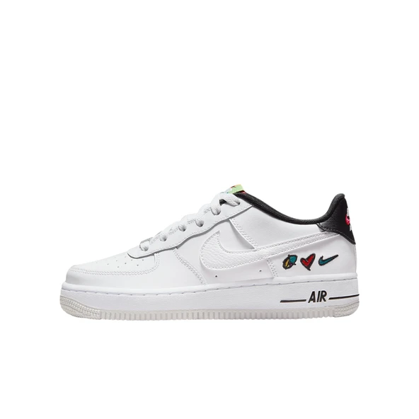 Nike Air Force 1 '07 LV8 White/University Sneaker Spor Ayakkabı DM8154-100