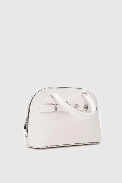 Kemer Detaylı Deri Kadın El ve Çapraz Çanta - 2