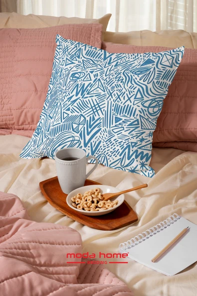 Moda Home Bedding Kırlent,Dolgulu kırlent,baskılı Kırlent,dekorasyon Kırlent(2 Adet) set3 - 6