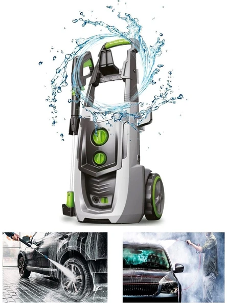 LUTİAN LT701G-2500 - 195 BAR Elektrikli Yüksek Basınçlı Araba Yıkama Makinası 2500 Watt - Resim 3