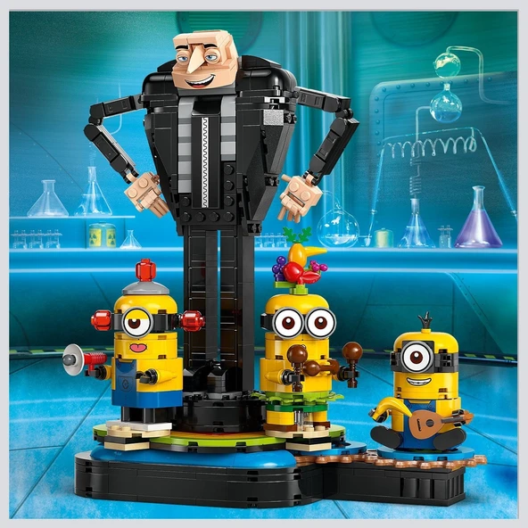 ® Despicable Me 4 Yapım Parçalarından Gru ve Minyonlar 75582 -9 Yaş ve Üzeri Çocuklar Için Yaratıcı - 5