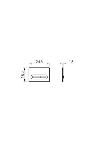 VitrA Loop T 740-0780 Kumanda Paneli, Parlak - 2