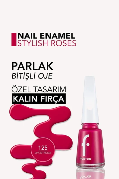 Flormar Oje No:125 Stylish Roses - 5