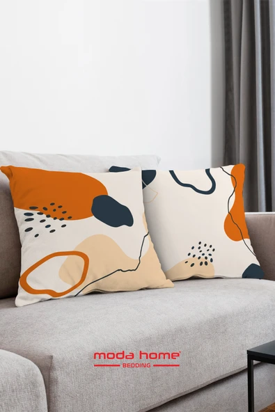 Moda Home Bedding Kırlent,Dolgulu kırlent,baskılı Kırlent,dekorasyon Kırlent(2 Adet) set8 - 4