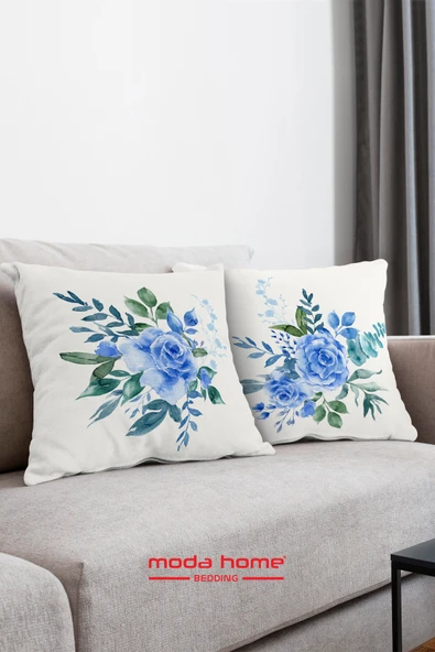 Moda Home Bedding Kırlent,Dolgulu kırlent,baskılı Kırlent,dekorasyon Kırlent(2 Adet) set12 - 4