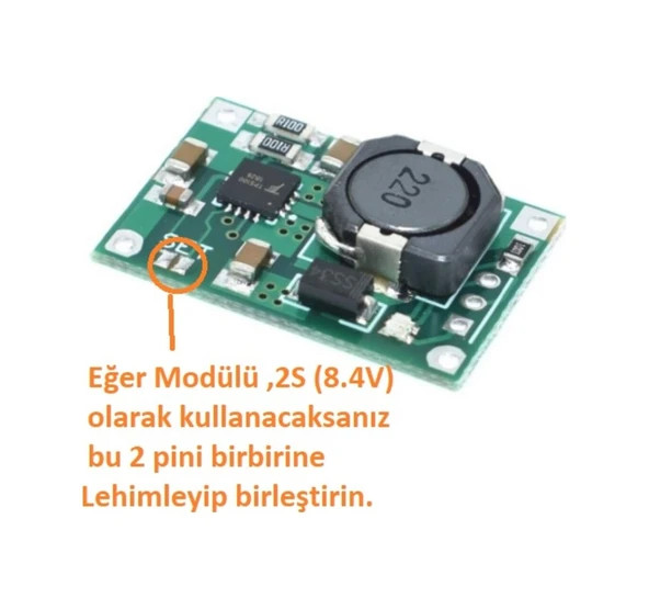 18650 TP5100 1S (4.2V) Ve 2S(8.4V) Lityum Pil Batarya Şarj Modülü - 3