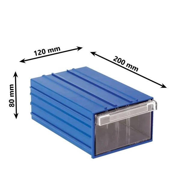 Sembol 120 Plastik Çekmeceli Kutu 200X120x80mm 20 Adet - 4
