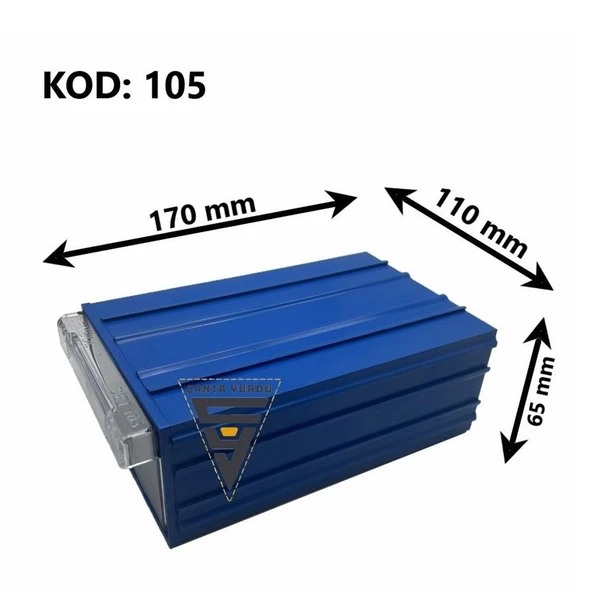 Sembol 105 Plastik Çekmeceli Kutu 170X110x65mm 25 Adet - 5