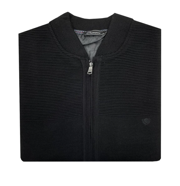 Regular Fit Erkek Baba Çelik Örgü Triko Ceket-7132