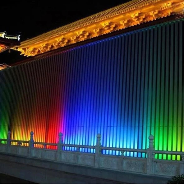 Sıva üstü Wallwasher lüks asil dekoratif ışık show gösteri aydınlatma dış duvar açık alan enerji tasarruflu tek renk Soğuk beyaz LED A-1001 12cm 3W - 5