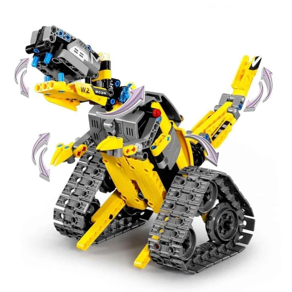 Nessiworld 8039 3in1 iM. Master Uzaktan Kumandalı Robot & Dinozor 434 Parça - 5