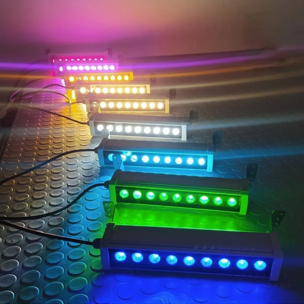 Sıva üstü Wallwasher lüks asil dekoratif ışık show gösteri aydınlatma dış duvar açık alan enerji tasarruflu tek renk Soğuk beyaz LED A-1001 12cm 3W - 4