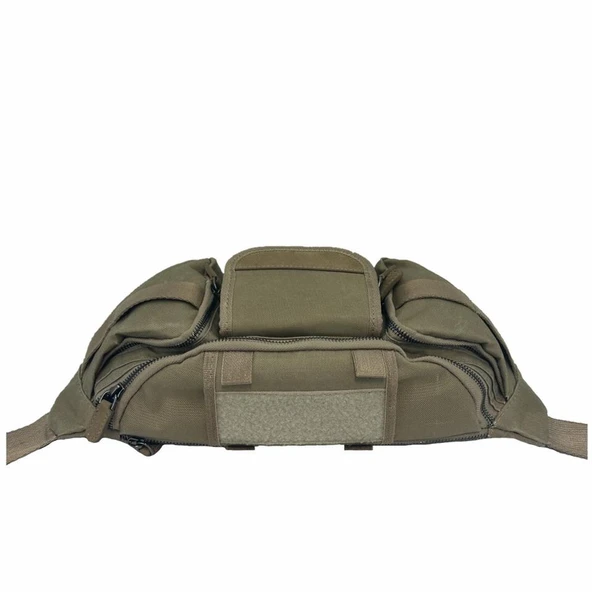 Cordura 1000D Makinist Elektrikçi Alet ve Takım Bel Çantası Bej - 5