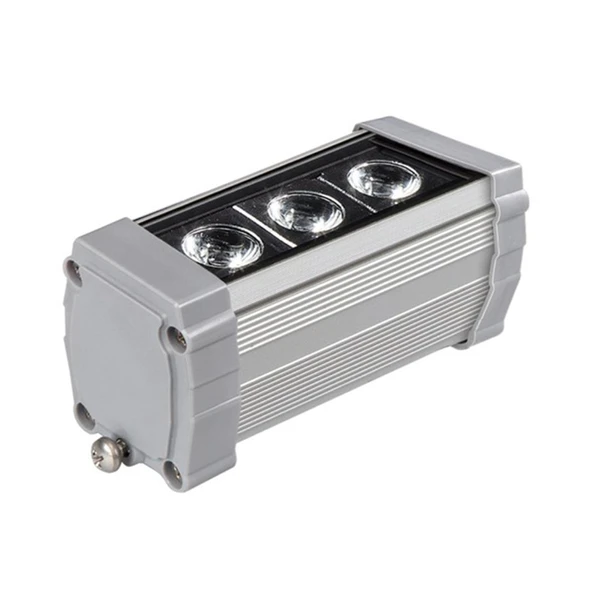 Sıva üstü Wallwasher lüks asil dekoratif ışık show gösteri aydınlatma dış duvar açık alan enerji tasarruflu tek renk Soğuk beyaz LED A-1001 12cm 3W - 3