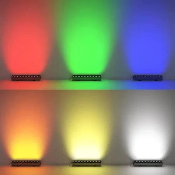 Sıva üstü Wallwasher lüks asil dekoratif ışık show gösteri aydınlatma dış duvar açık alan enerji tasarruflu tek renk Soğuk beyaz LED A-1001 12cm 3W - 11