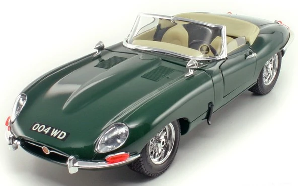 NessiWorld Bburago 1:18 Jaguar E Type Cabriolet 1961 Yeşil Model Araba - 2