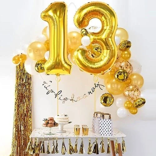 Brokoli Home 5 Numara Folyo Gold Balon,Altın Folyo Balon 100cm 40İnç - 3