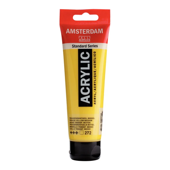 Talens Amsterdam Akrilik Boya 120 ml Transparent Yellow Medium 272 ürün görseli 1