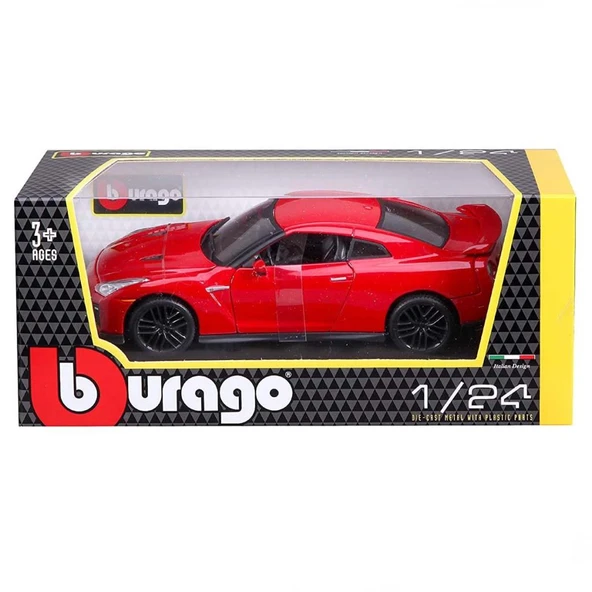 NessiWorld Bburago 1:24 Nissan GT-R 2017 Model Araba - 4