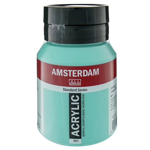 Talens Amsterdam Akrilik Boya 500 ml Turquoise Green 661 ürün görseli 1