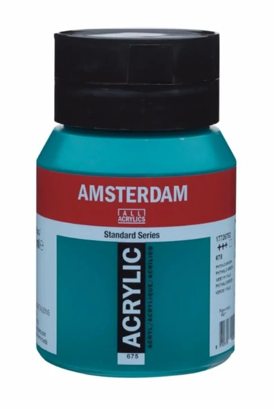 Talens Amsterdam Akrilik Boya 500 ml Phthalo Green 675 ürün görseli 1