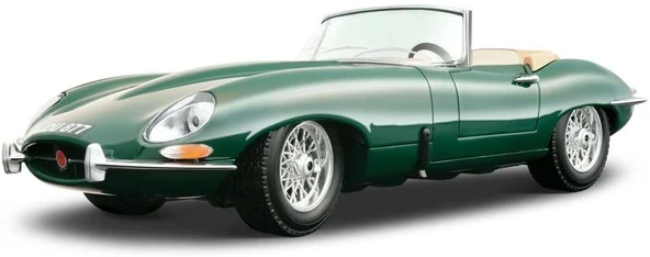 NessiWorld Bburago 1:18 Jaguar E Type Cabriolet 1961 Yeşil Model Araba - 1